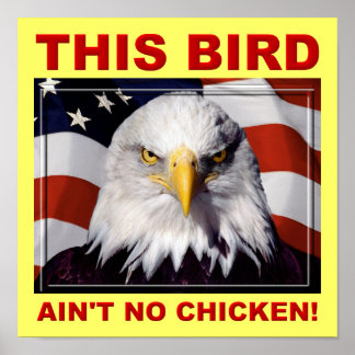 American Eagle Ain't No Chicken Affisch Skylt