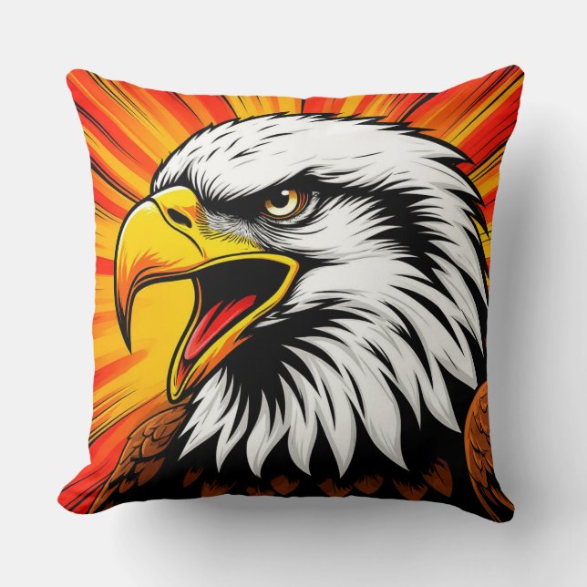 American Eagle Canvas – Frihetspresent Kudde (Framsida)