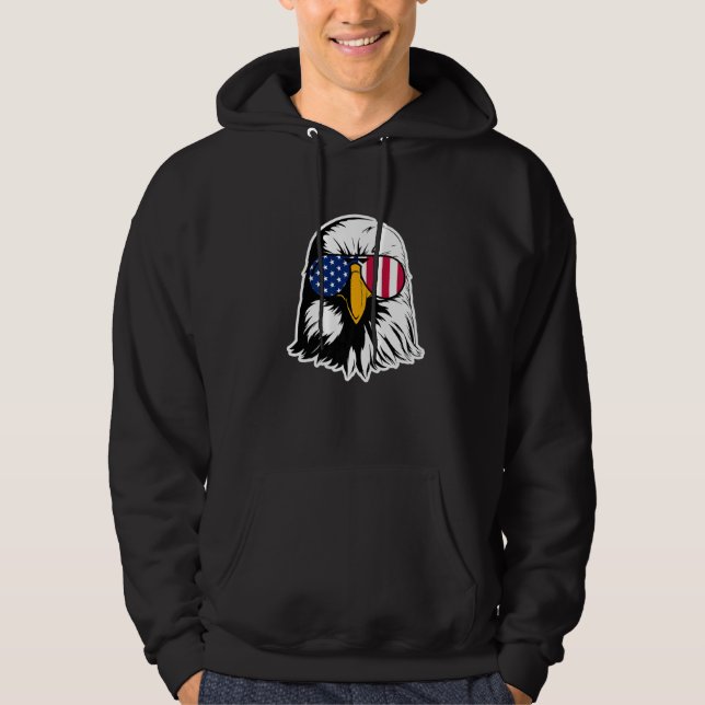 American Eagle Cool Visor Självständighetsfirande Hoodie (Framsida)