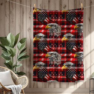 American Eagle Filten Stars & Stripes för 4 juli Fleecefilt