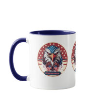 American Eagle Flagga Ceramic Mugg