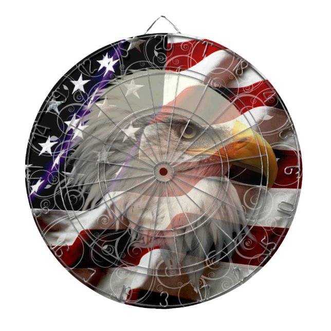 American Eagle Flagga Dart Board Darttavla (Framsidan)