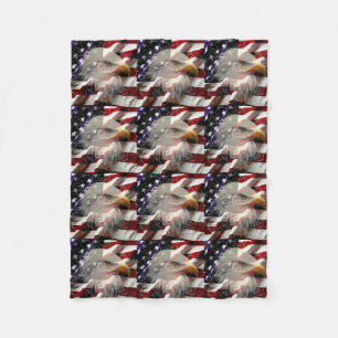 American Eagle Flagga Fleece Blanket