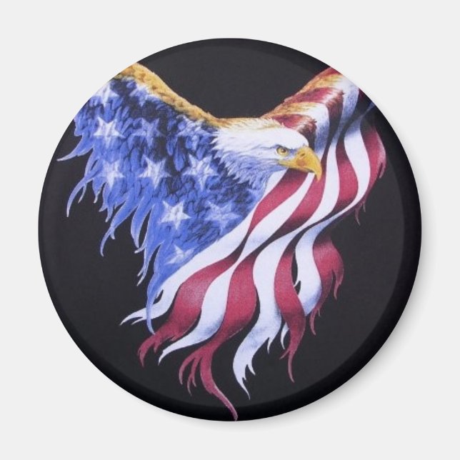 American Eagle Flagga Magnet (Framsidan)