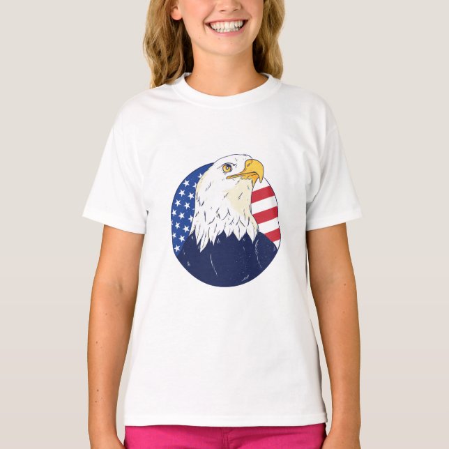 American Eagle Flagga T-Shirt (Framsida)