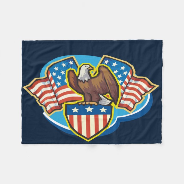 American Eagle Fleece Blanket (Framsidan (Horisontell))