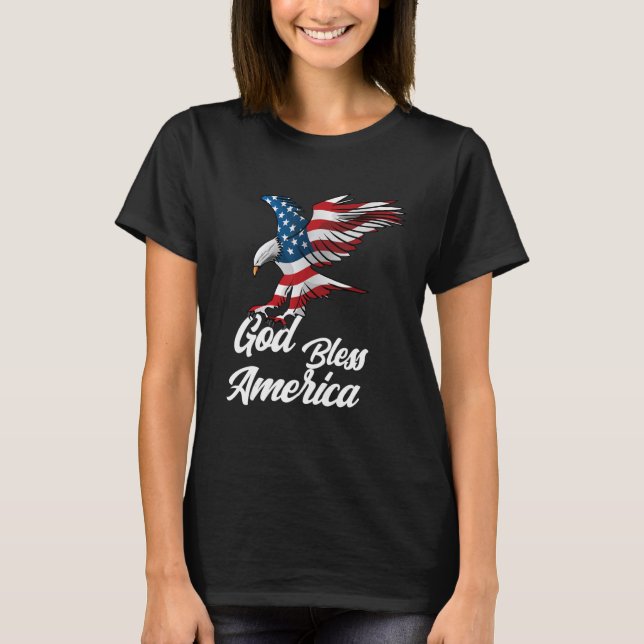 American Eagle God Bless America T Shirt (Framsida)