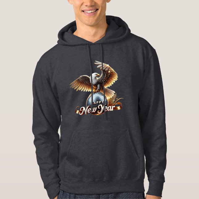 "American Eagle Gott nytt år Hoodie (Framsida)