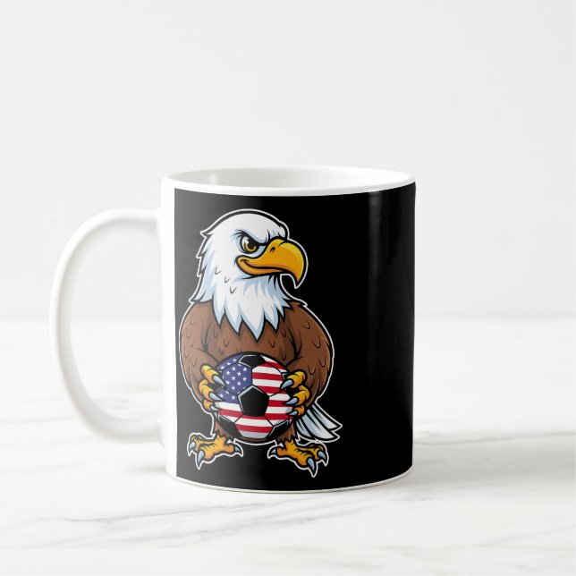 American Eagle Holding Fotboll Ll Spelare  Kaffemugg (Vänster)