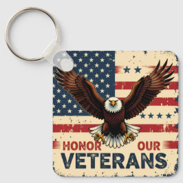 American Eagle Honor Our Veterans Nyckelring