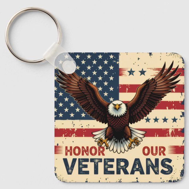 American Eagle Honor Our Veterans Nyckelring (Framsida)