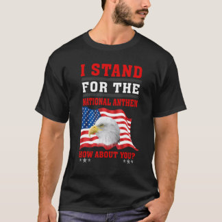 American Eagle jag står För nationalsången Hur T Shirt