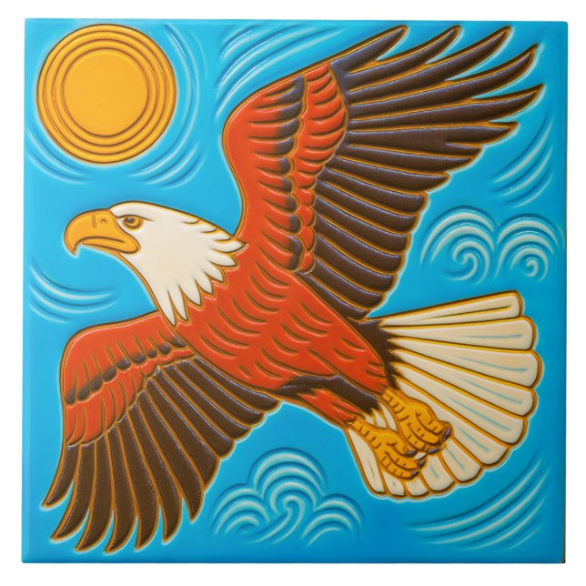 American Eagle-keramikplatta Kakelplatta (Framsidan)