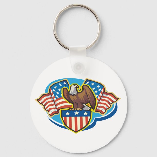American Eagle Keychain Nyckelring (Framsida)