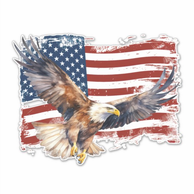 American Eagle Klistermärken (Framsida)
