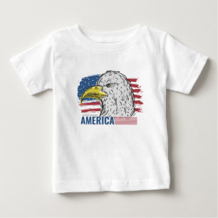 American Eagle med Flagga T-Shirt Baby