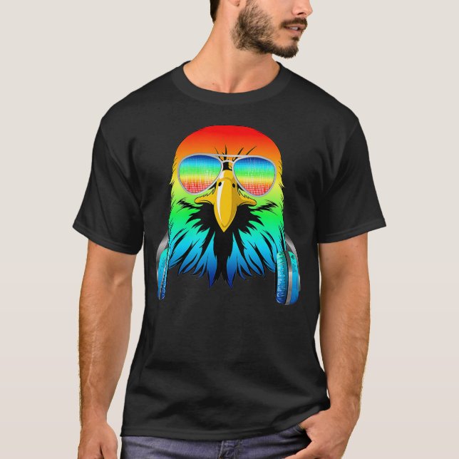 American Eagle Music DJ - Bird Collection T Shirt (Framsida)