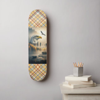 American Eagle Nature Plaid Mini Skateboard Bräda 18,5 Cm
