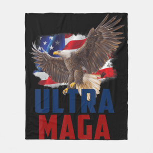 American Eagle Patriotic Fars dag Ultra MAGA Fl Fleecefilt