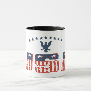 American Eagle Patriotic Grunge Version Mugg