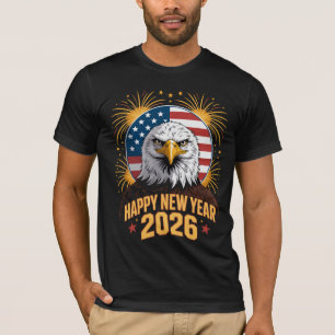 American Eagle Patriotisk 2026 Nyår T Shirt