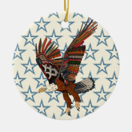 american eagle pearl julgransprydnad keramik