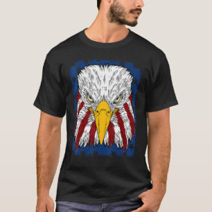 American Eagle Petriotic med Flagga 'merica Usa T Shirt