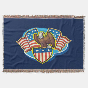 American Eagle Throw Blanket Filt