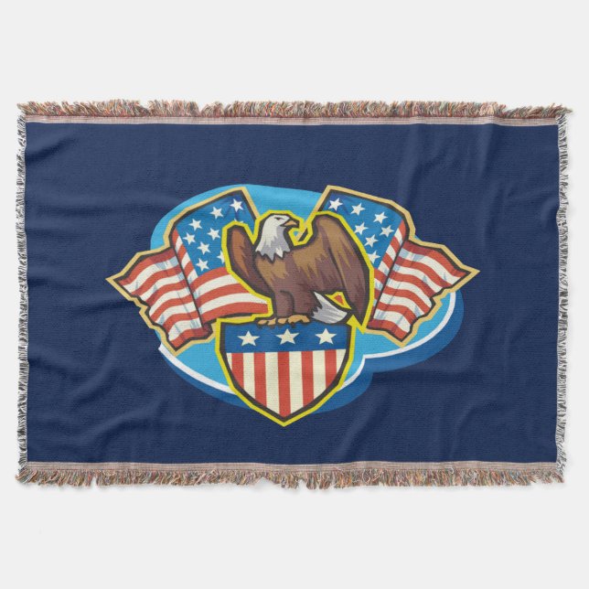 American Eagle Throw Blanket Filt (Framsidan)