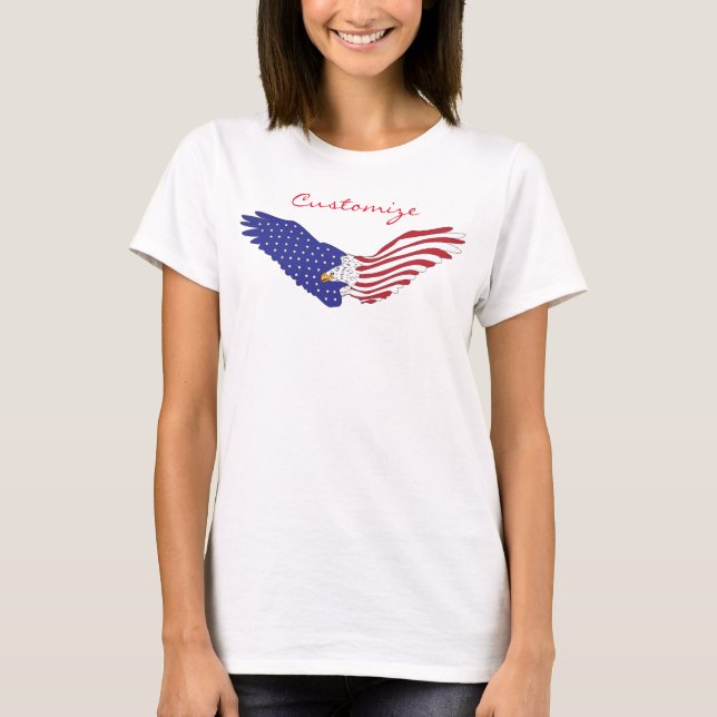 American Eagle Thunder_Cove Patriotic 4 juli T Shirt (Framsida)