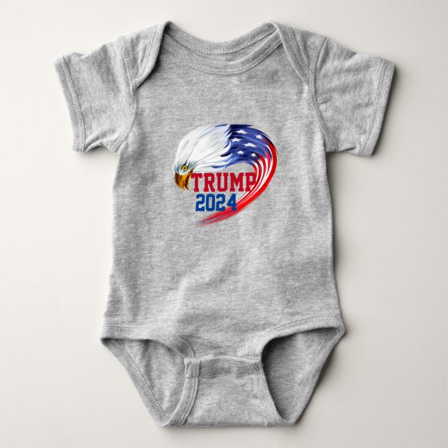 American Eagle Trump 2024 Baby Bodykostym T Shirt (Framsida)