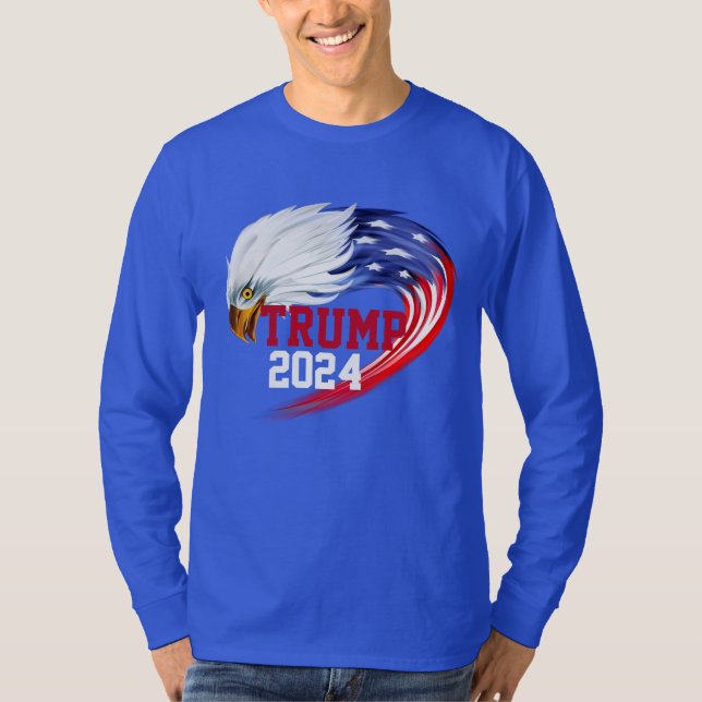 American Eagle Trump 2024 långärmad T Shirt (Framsida)