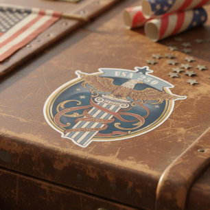 American Eagle USA 250 Art Nouveau-motiv ID1304 Klistermärken