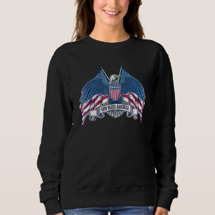 American Eagle USA 4:e Patriotic Red White Bl T Shirt