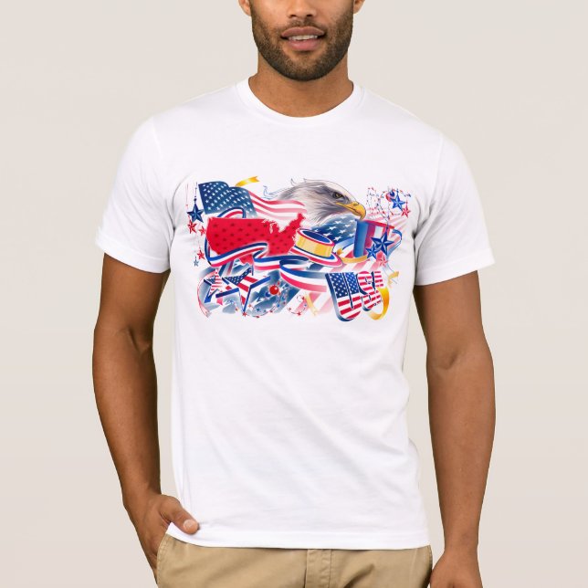 AMERICAN EAGLE USA T-SHIRT (Framsida)