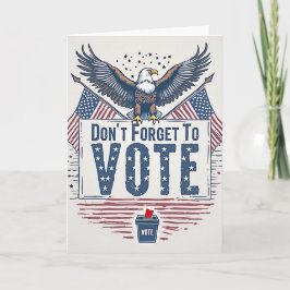 American Eagle Vote Reminder Kort
