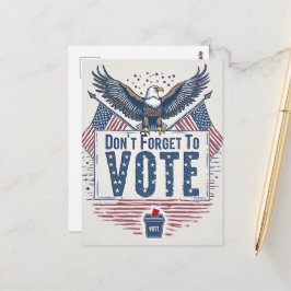 American Eagle Vote Reminder Vykort