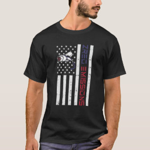 American Electric Car Flagga Zero Emission Electro T Shirt