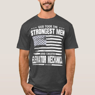 American Elevator Mechanic Art Union Worker Gud T Shirt