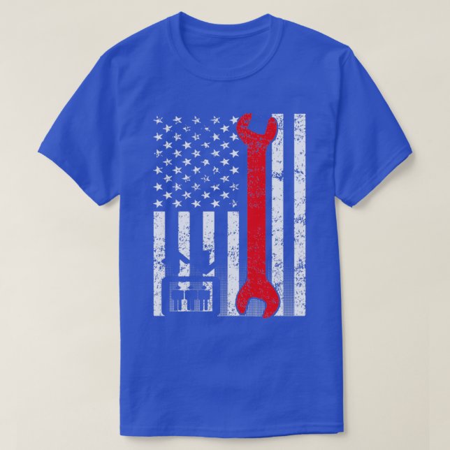 American Elevator Mechanic T Shirt (Design framsida)