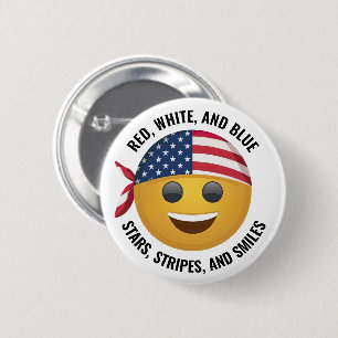 American Emoji Ansikte Knapp