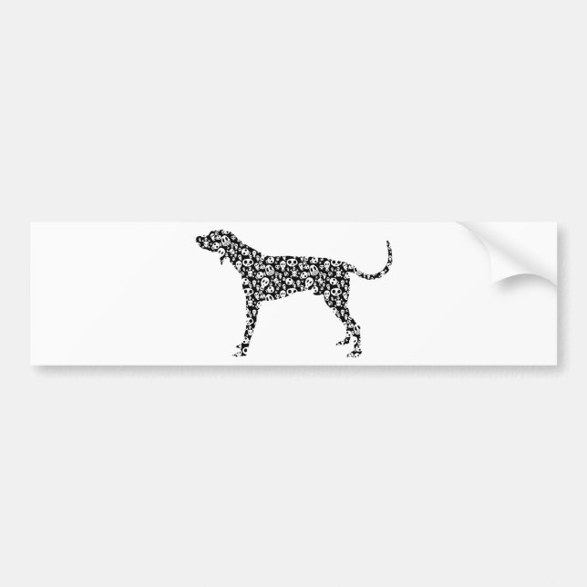 American English Coonhound Bildekal (Framsidan)