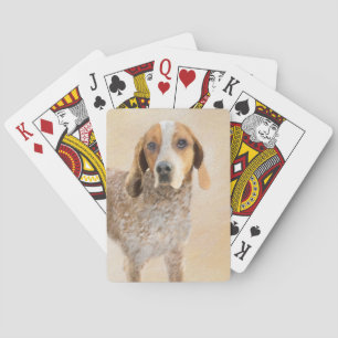 American English Coonhound Painting - Hund Art Casinokort