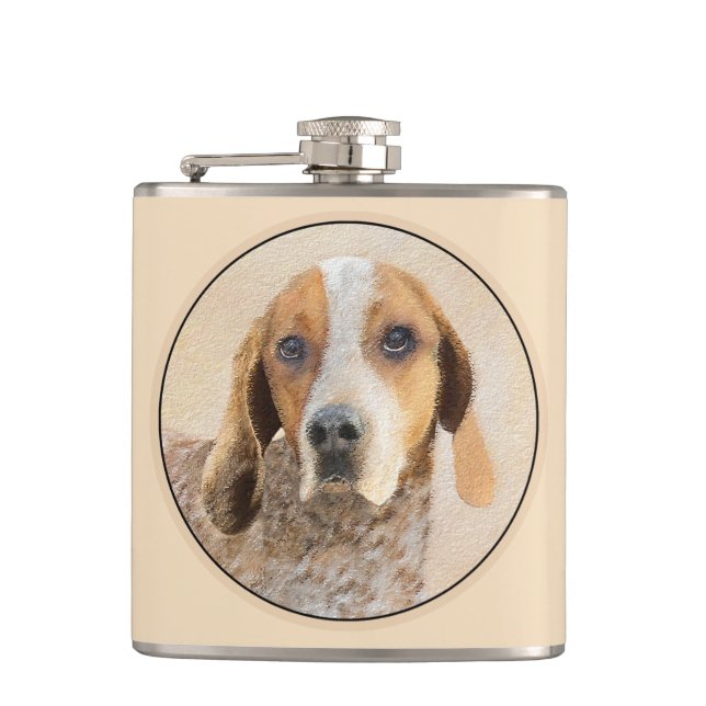 American English Coonhound Painting - Hund Art Fickplunta (Framsidan)