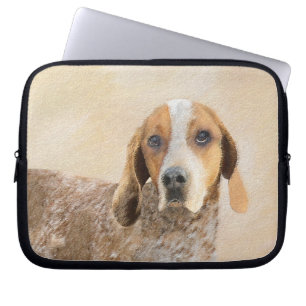 American English Coonhound Painting - Hund Art Laptop Fodral