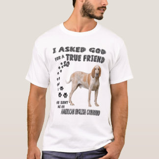 American English Coonhound Quote Mamma Pappa Print T Shirt