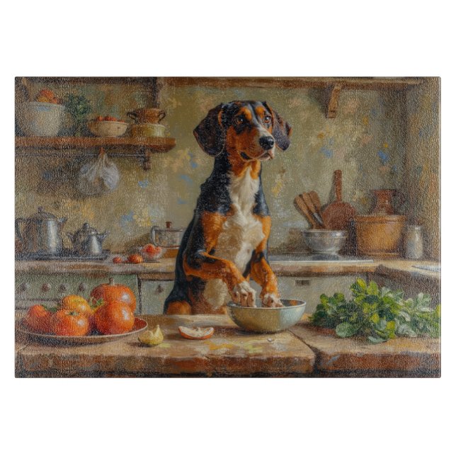 American English Foxhound Cooking in Kitchen (Framsidan)