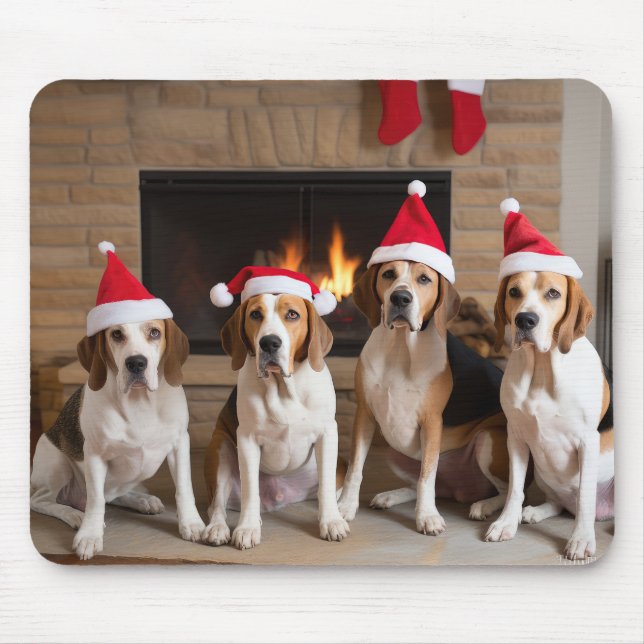 American English Foxhound Fireplace jul Musmatta (Framsidan)