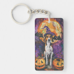 American English Foxhound Halloween Pumpa