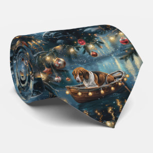 American English Foxhound jul Festive Voyage Slips